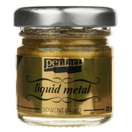 LIQUID METAL tekutá Pentart starožitná zlatá farba