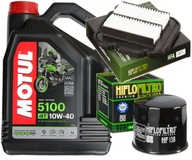 OLEJOVÁ SADA MOTUL 5100 10W40 4L HF138 FILTRE SUZUKI DL650 V-Strom 04-20