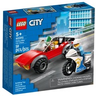 LEGO City 60392 Policajné auto na prenasledovanie bicyklov