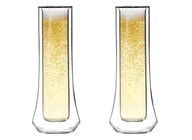 Dvojstenné poháre na šampanské 140 ml