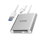 Unitek čítačka kariet 3v1 SD micro CF TF HC XC USB-C