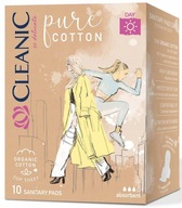 CLEANIC Pure Cotton Day hygienické vložky 10 ks