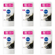 NIVEA Black White dámsky antiperspirant 6 x 50ml