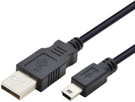 Kábel 3m USB 2.0 - miniUSB mini TB 300cm čierny