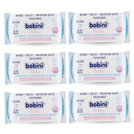 6x BOBINI BABY SENSITIVE Vlhčené obrúsky s harmančekom a aloe. 60 ks