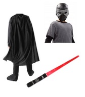 CAPED + KYLO REN MASKA + SVETELNÝ MEČIC