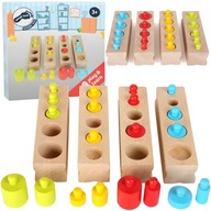 MONTESSORI DREVENÉ PUZZLE TRIEDIACE BLOKY