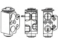 EXPANZNÝ VENTIL KLIMATIZÁCIE VW T5 04- BEHR HELLA