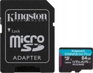 MicroSD karta Kingston Canvas Go! Plus 64 GB