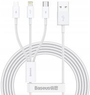 BASEUS KÁBEL 3V1 USB-C MICRO LIGHTNING PD 20W 1,5M