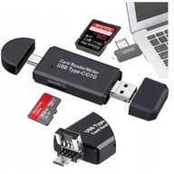 ČÍTAČKA SD KARIET MICRO USB USB-C MICRO USB 3v1 3.0