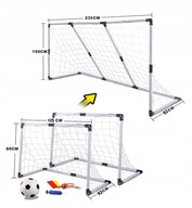 FUTBALOVÉ BRANKY 2v1 233x150 cm + LOPTA