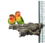 Prírodné bidielko pre papagáje vyrobené z kôry korkového dubu M