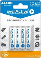 Batérie AAA / R03 Ni-MH everActive 1050 mAh (balenie po 4 ks)