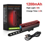 2600mAh LED zadné svetlo pre motocyklový bicykel USB nabíjateľná batéria