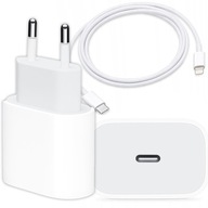 RÝCHLA NABÍJAČKA PRE IPHONE CUB 20W + 1M KÁBEL / USB-C - OSVETLENIE IPHONE