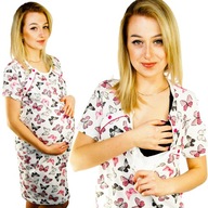 NIGHTSHIRT tehotenské pyžamo NA Pôrod KÔMENIE L