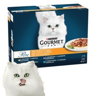 PURINA Gourmet Perle mokré krmivo pre mačky, mix príchutí 12x85g