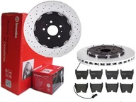 BREMBO PREDNÉ DISKY, DESTIČKY, AUDI A4 B7 RS4 365MM