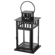 IKEA BORRBY SVIEČKOVÁ LAMPA ČIERNA 28 CM