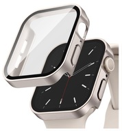 Puzdro so sklom pre Apple Watch 4/5/6/S7/8/9/E 44/45 mm puzdro