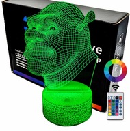 LED nočná lampa Shrek 3D LAMP