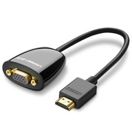 Adaptérový kábel z HDMI samec na VGA samicu FHD čierny