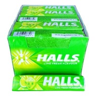 Halls LIME cukríky, limetkové kvapky, 20x33,5g