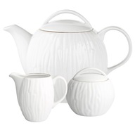 Sada Sugar Bowl Creamer Čajová kanvica 3 ks