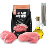 PAN MEAT Teľacie mäso s morkou 9kg Crispy XL + tyčinka Alpha Spirit 1 ks