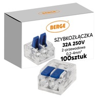 100x rýchlospojka rýchlospojky 32A 0,2-4mm 250V 2-drôtové elektrické