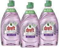 Dreft Lavender Rosemary Prostriedok na umývanie riadu 3x450ml