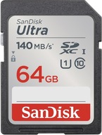 SANDISK ULTRA SDHC 64 GB 140 MB/s CL10 UHS-I