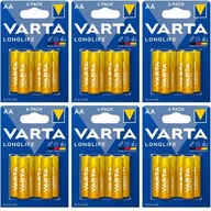 36 x VARTA LR6 BATÉRIE AA LONG LIFE Finger