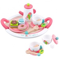 TOOKY TOY Wooden Dinner Set Afternoon Her