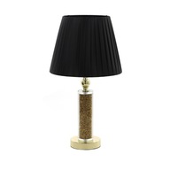 Nočná stolová lampa Zlatá čierna Tienidlo 51cm PIRYT