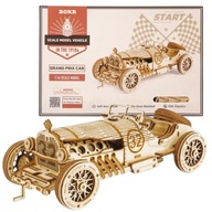 ROBOTIME DREVENÝ MODEL 3D PUZZLE KLASICKÉ AUTOMOBILE GRAND PRIX DIY 220 ks.