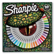 Sada popisovačov SHARPIE Fine Tip s 30 farbami