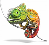 Chameleón Eugy. Ekologické 3D puzzle.