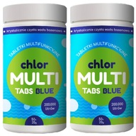 2 x CHLOR MULTI TABS BLUE 100x20g modré tablety 10v1