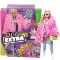 BARBIE EXTRA FASHION - POHYBLIVÁ BÁBIKA + ZVIERATKO + DOPLNKY - SADA DOPLNKOV