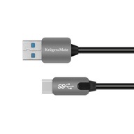 Kábel USB 3.0 zástrčka - zástrčka typu C 5 Gbps 0,5 m Kruger&Matz