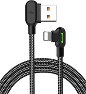 3m kábel USB to Lightning iPhone, uhlový Mcdodo