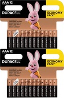 Duracell AAA / LR3 základné alkalické batérie 24 ks