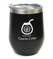 Matero z nehrdzavejúcej ocele Moderna Black Gaucho Cebar