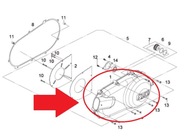 KRYT MOTORA ĽAVÝ Bombardier DS 250 OEM