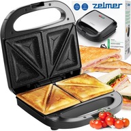 ZELMER SENDWICH TOAST NA OCHUTNANIE CHLEBÍKOV, NEPRIPEĽOVACÍ, 750W