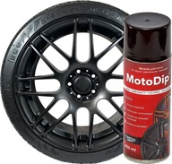 Moto Dip Matt Black tekutý plasti fóliový gumový snímateľný lak 450ml/250g