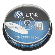 HP CD-R, CRE00019-3, 69308, 10-balenie, 700 MB, 52x, 80 min., 12 cm, bez