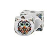 Duo Owl hrnček, rad Etno, vyrobený z porcelánu New Bone China, 430 ml OKENNÁ KRABIČKA